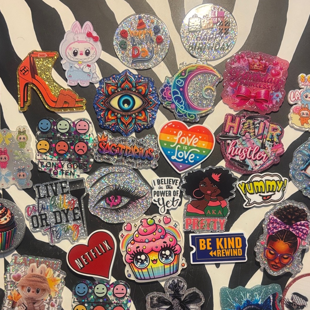 Flat back acrylics